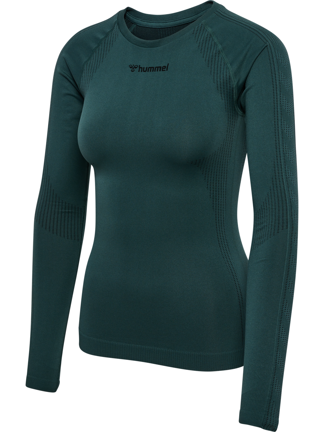 hmlMT SHAPING SEAMLESS T-SHIRT L/S, GREEN GABLES, packshot