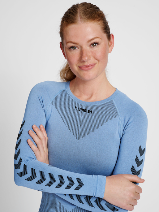 HUMMEL FIRST SEAMLESS JERSEY L/S W, BEL AIR BLUE, model