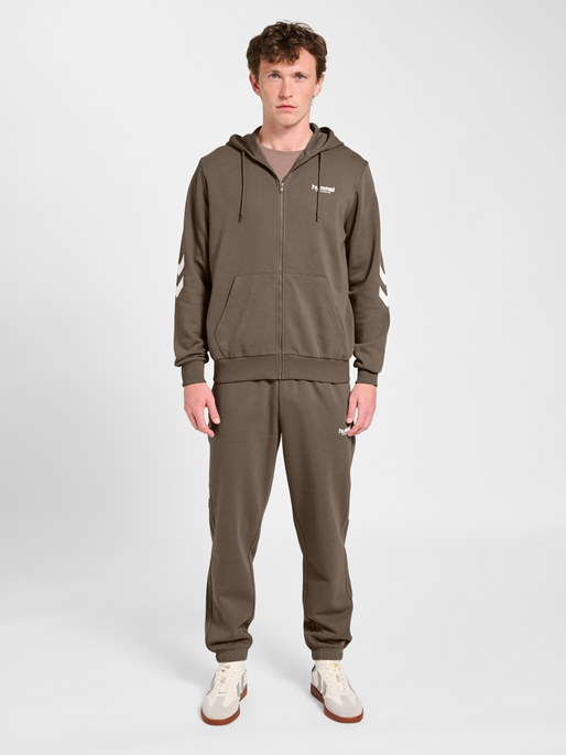 hmlLEGACY 2.0 ZIP HOODIE, DARK NIGHT, model