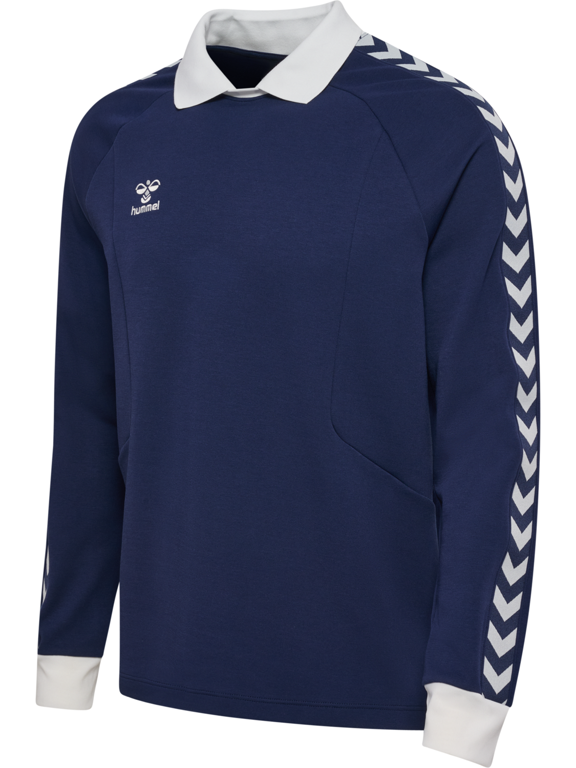 hmlROOT POLO L/S, MARINE, packshot