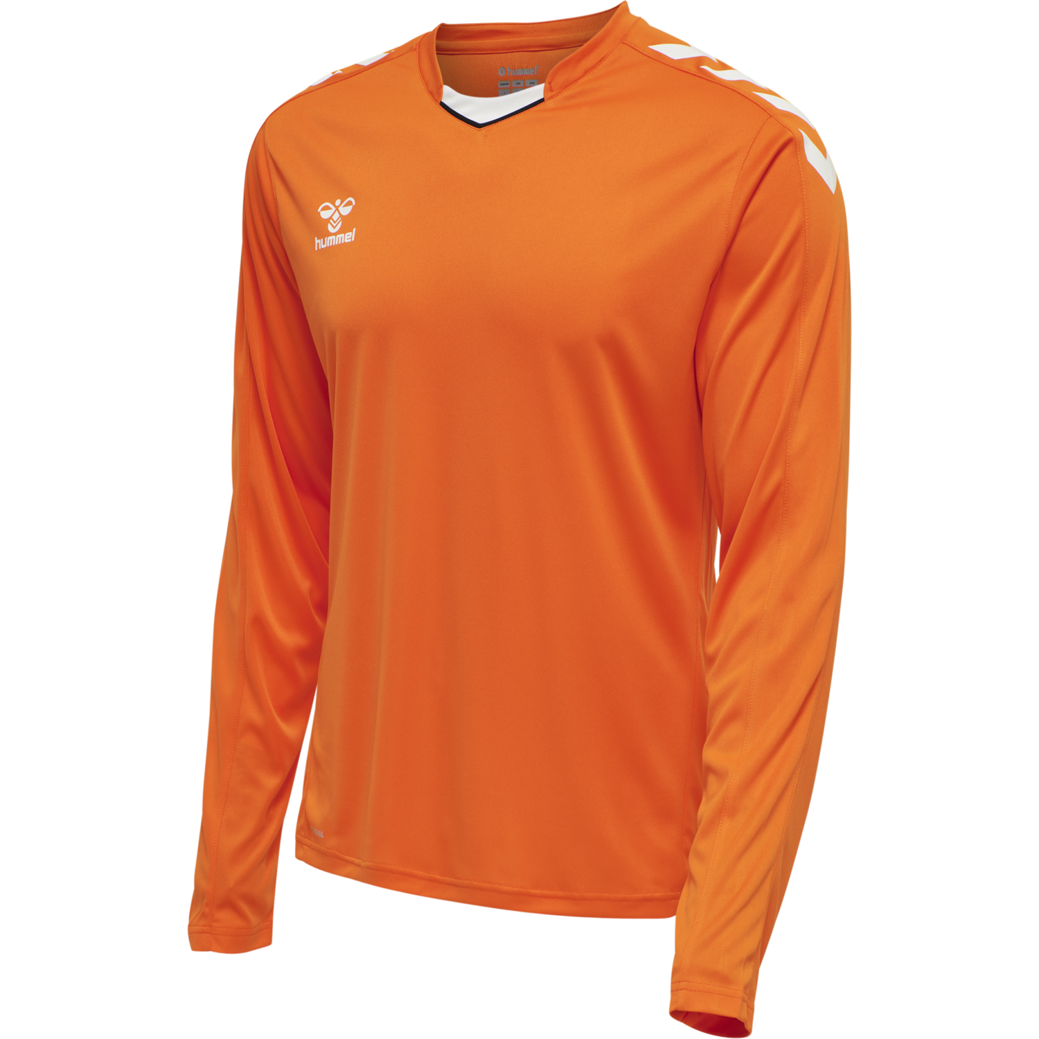 hmlCORE XK POLY JERSEY L/S, ORANGE TIGER, packshot