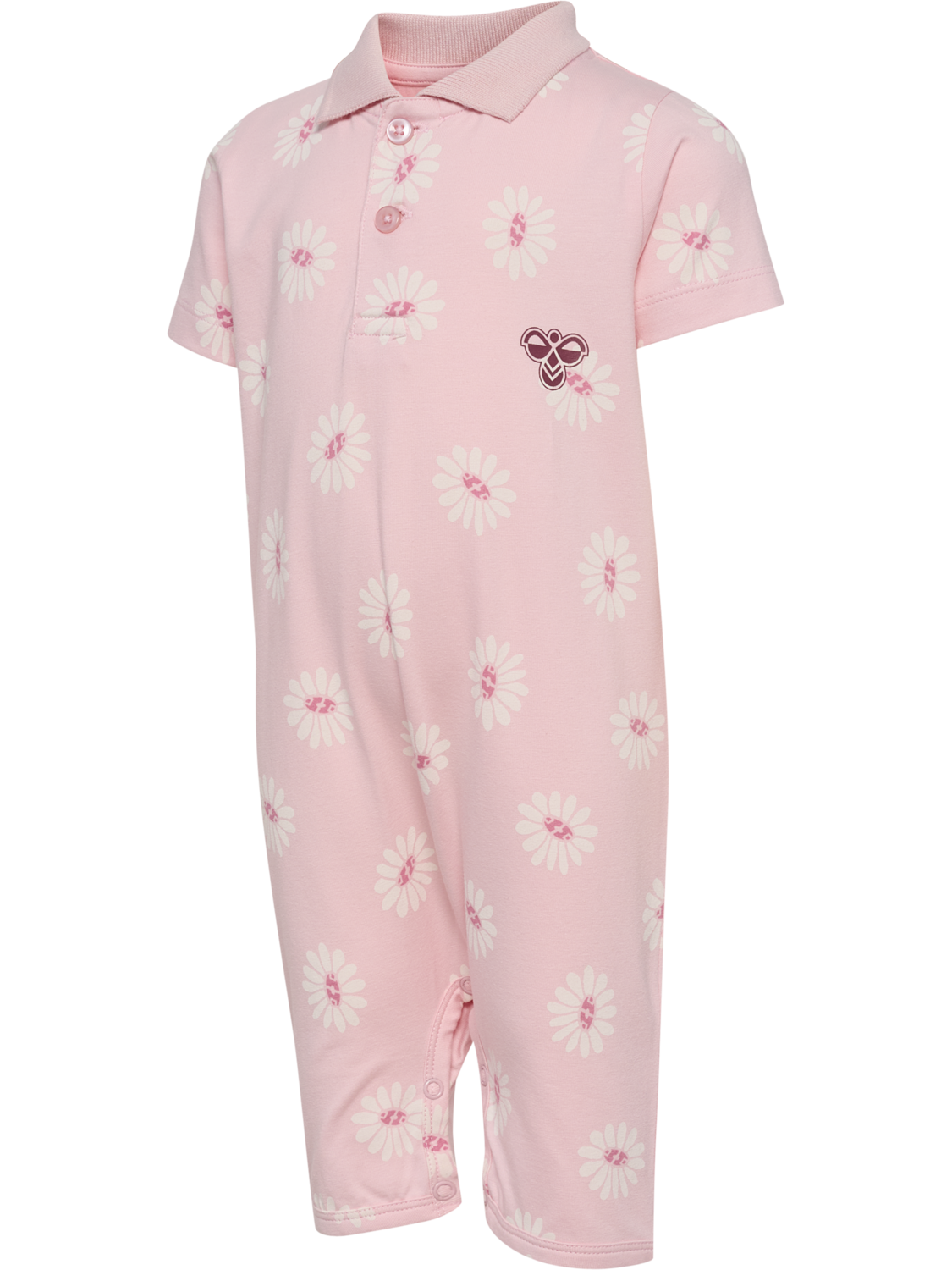 hmlMINI REG POLO BODYSUIT S/S, PALE LILAC, packshot