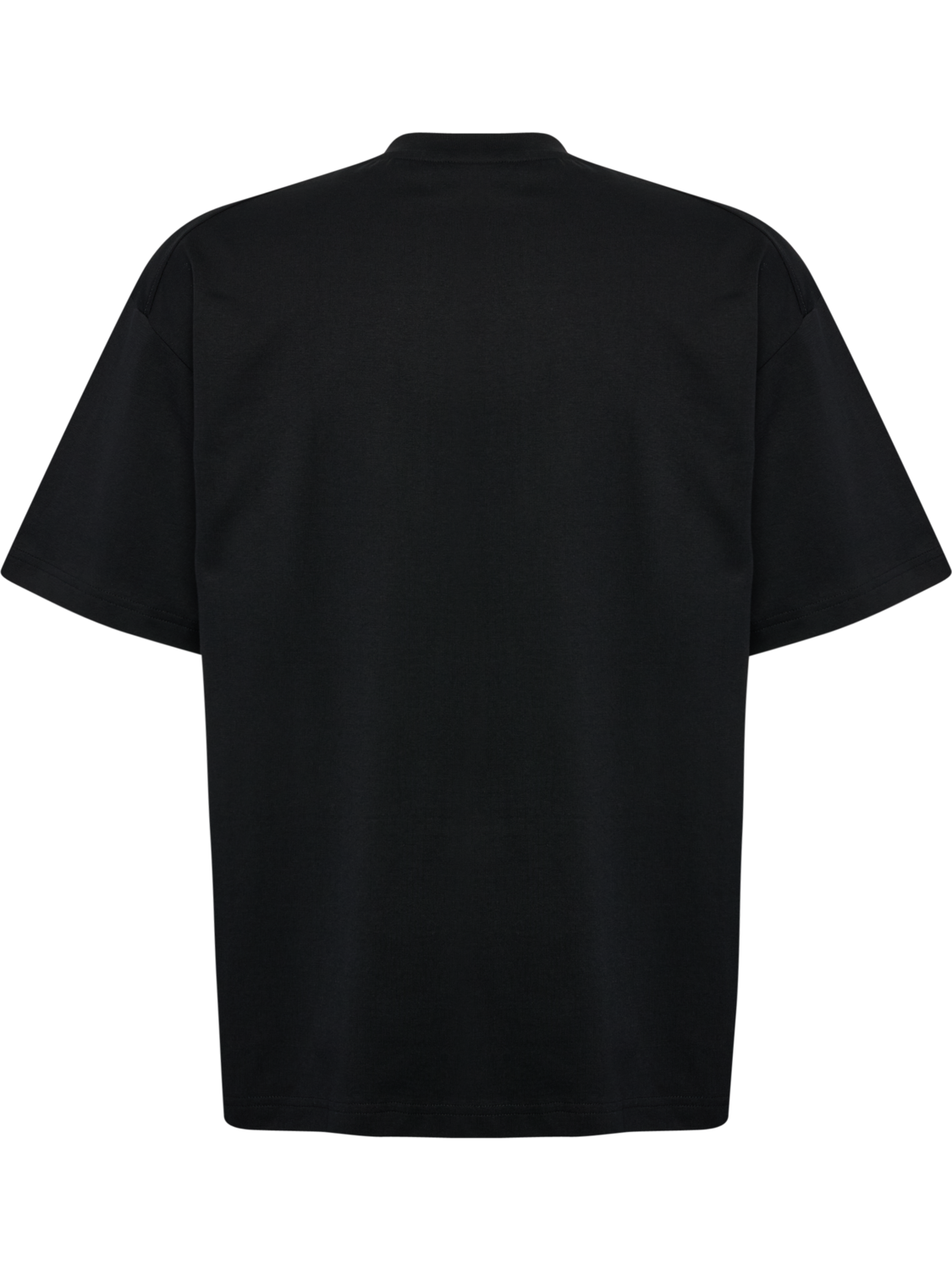 hmlLOOSE T-SHIRT S/S SCARF, BLACK, packshot