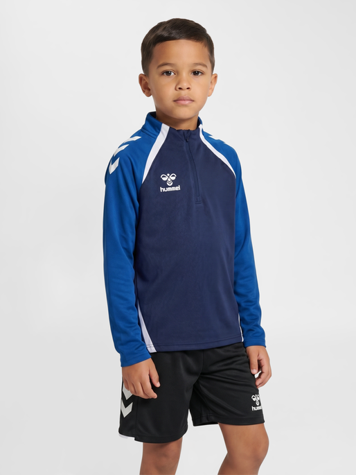 hmlLEAD 2.0 HALF ZIP KIDS, MARINE/TRUE BLUE, model