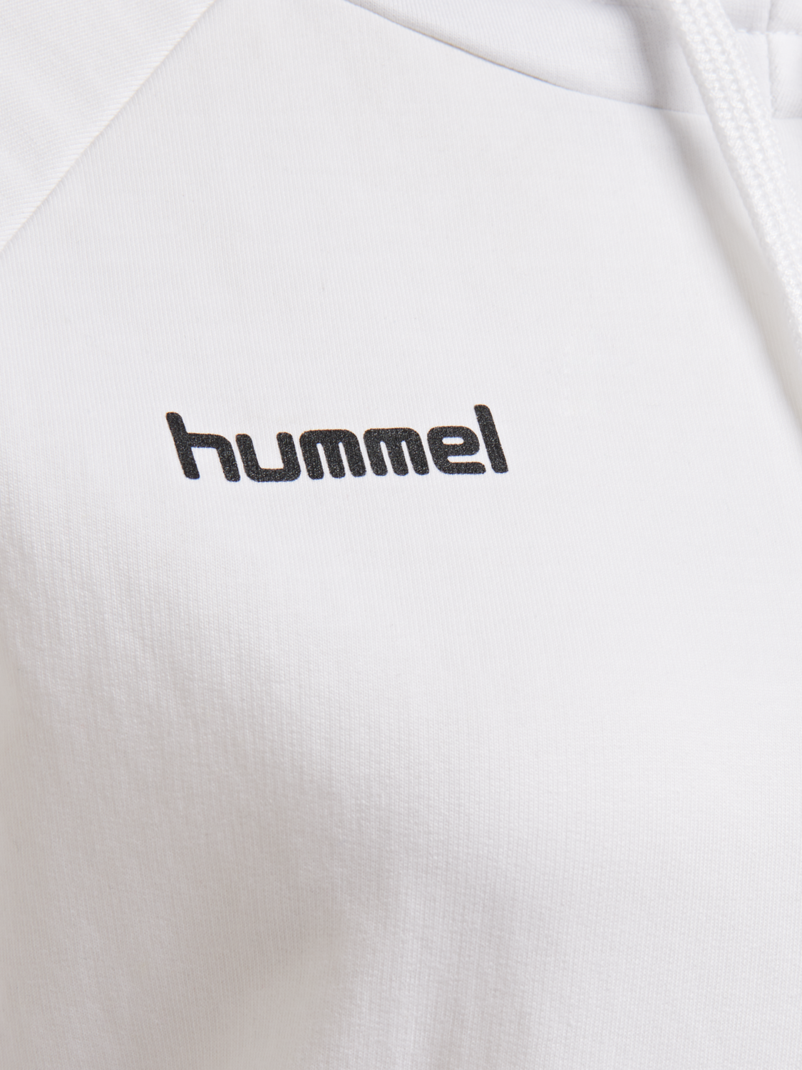 HMLGO COTTON HOODIE WOMAN, WHITE, packshot