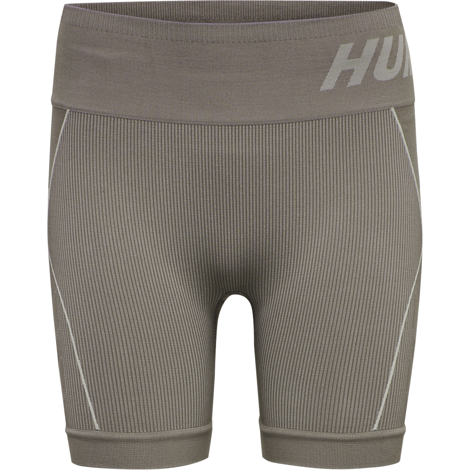 hmlTE CHRISTEL SEAMLESS SHORTS, CHATEAU GRAY/DRIFTWOOD MELANGE, packshot