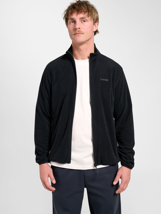 hmlACTIVE FLEECE JACKET, BLACK, model