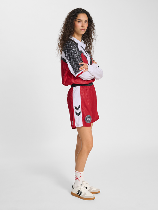 DBU-ROTATE WOMAN 25 HOME SHORTS, TANGO RED, model