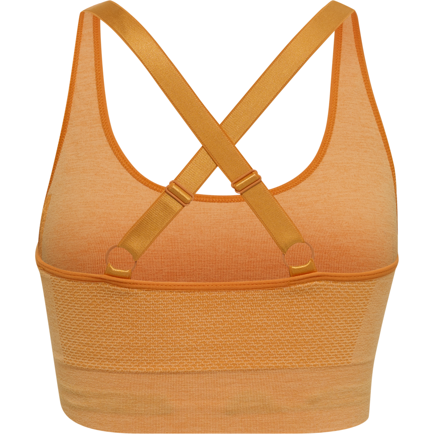 hmlCLEA SEAMLESS  SPORTS TOP, BLAZING ORANGE/CARROT CURL MELANGE, packshot