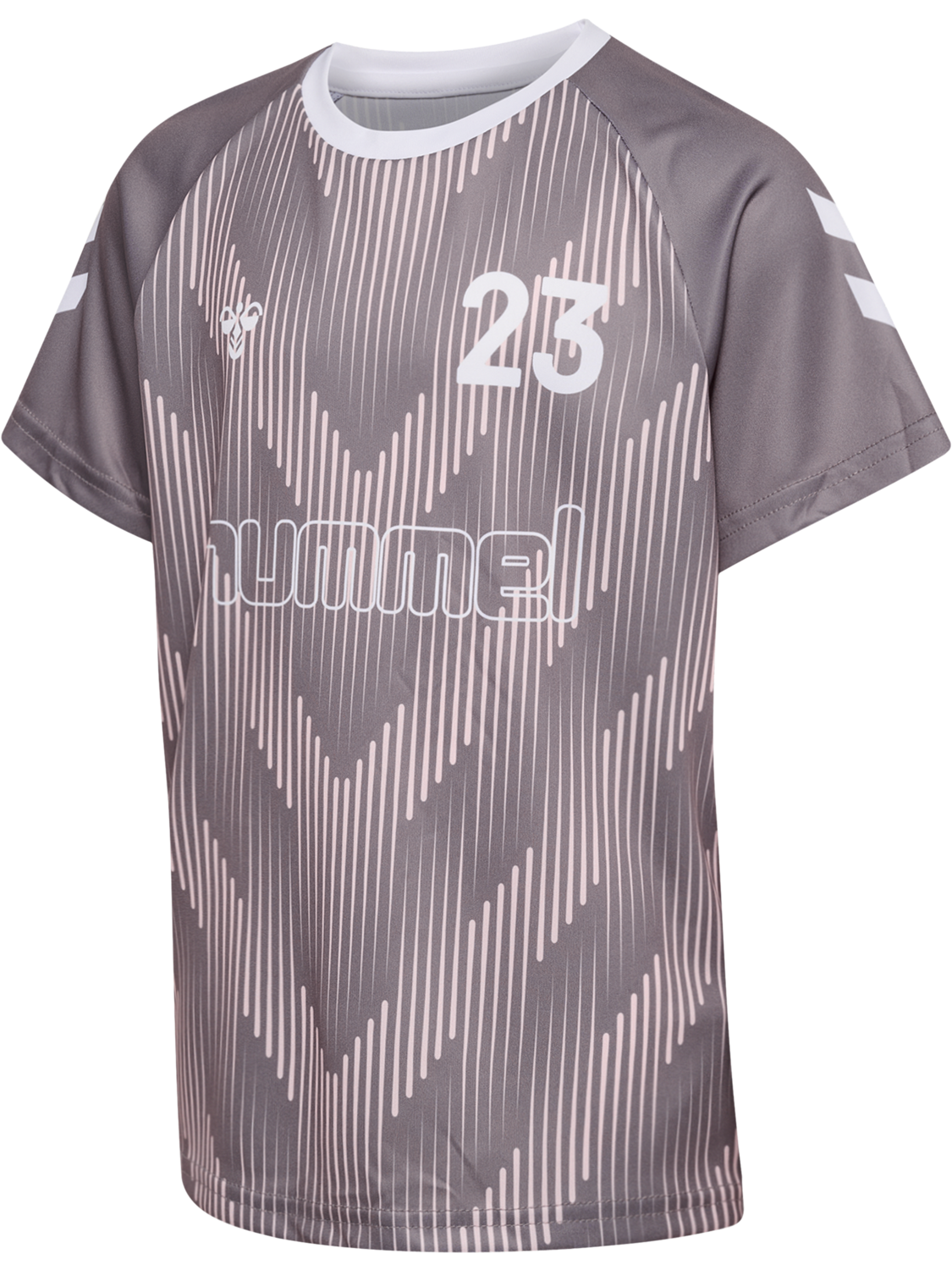 hmlJR REG SOCCER 12 T-SHIRT SS, GRAY RIDGE, packshot