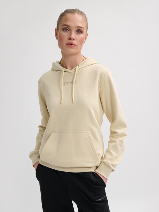 hmlPAOLA REGULAR HOODIE, VANILLA ICE, model