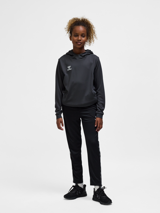 hmlAUTHENTIC PL HOODIE KIDS, ASPHALT, model