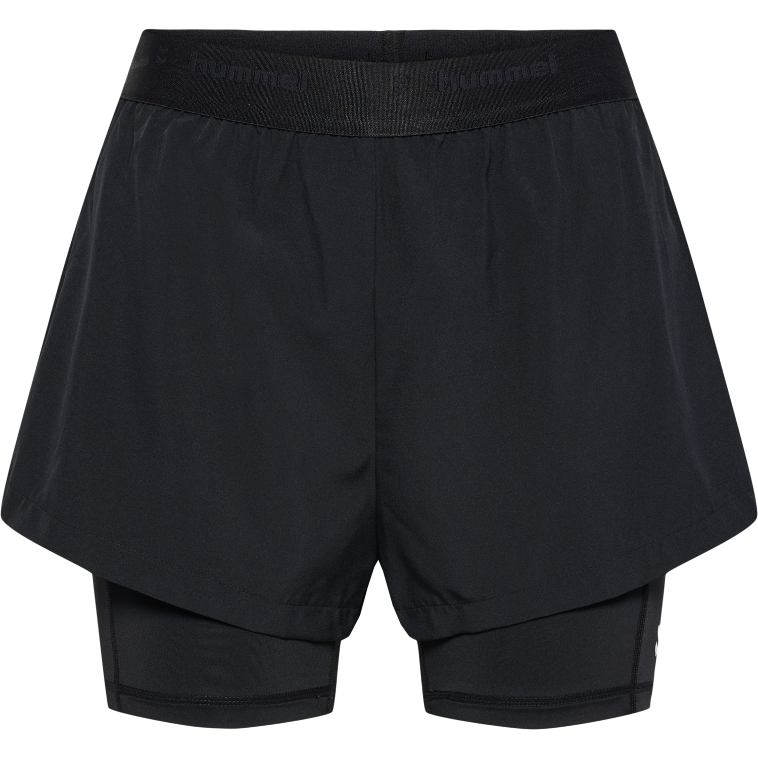 hmlMT FLY 2 IN 1 SHORTS, BLACK, packshot