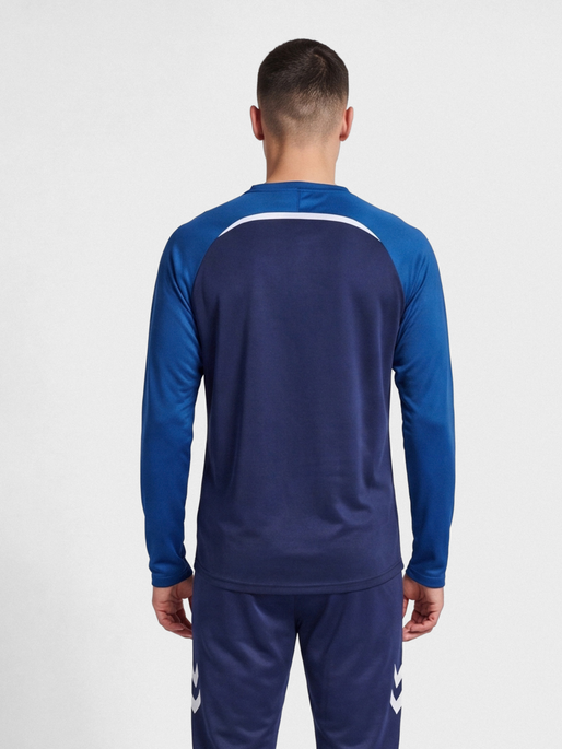 hmlLEAD 2.0 CREW SWEAT, MARINE/TRUE BLUE, model