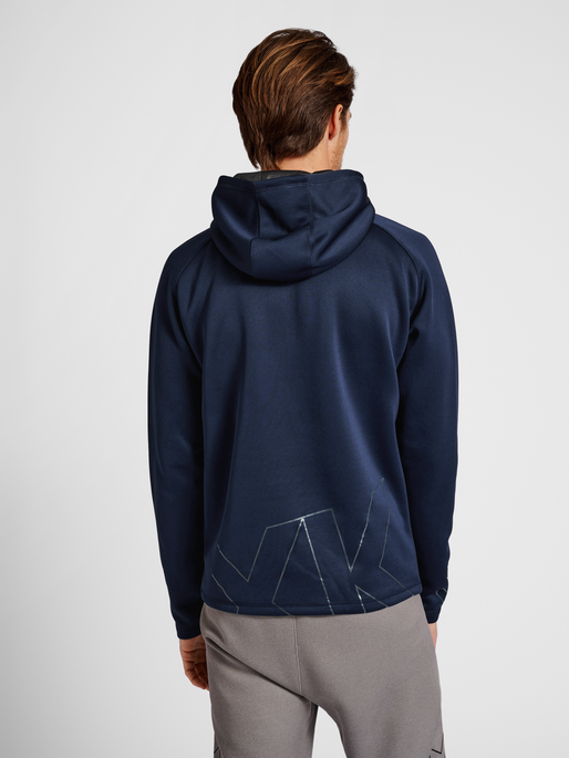 hmlCIMA XK HOODIE, MARINE, model