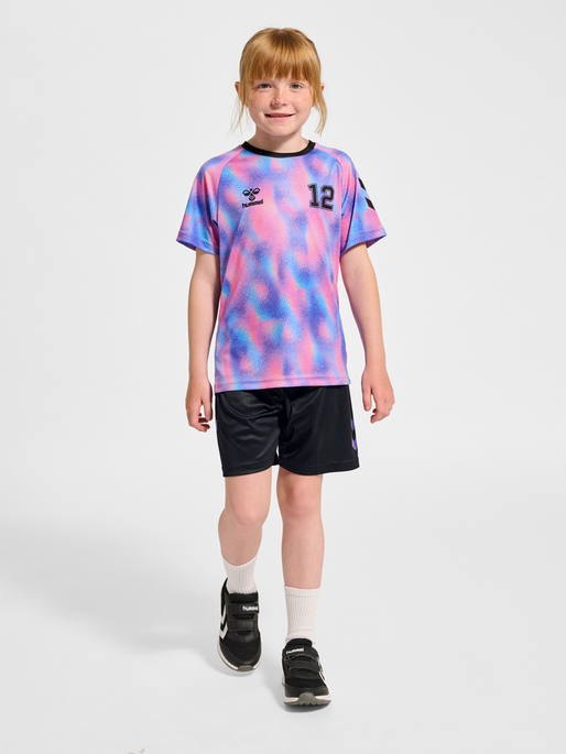 hmlSHIMMER T-SHIRT S/S, CHATEAU ROSE, model