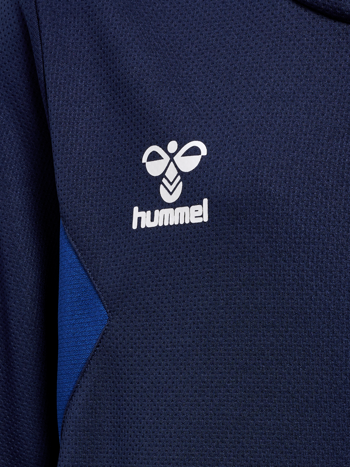hmlAUTHENTIC PL ZIP HOODIE KIDS, MARINE, packshot