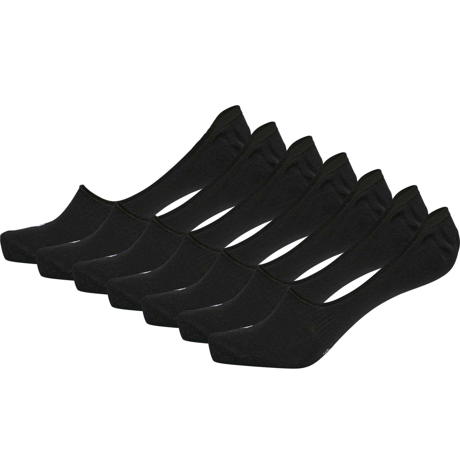 hmlCHEVRON 6-PACK NO SHOW SOCKS, BLACK, packshot