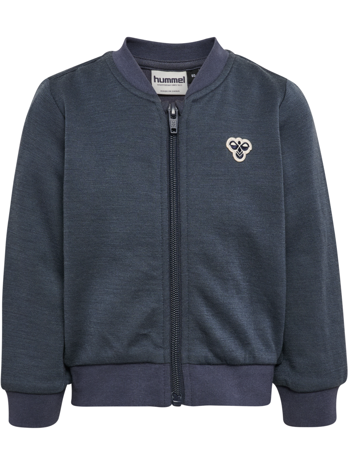 hmlMINI WOOL ZIP JACKET BEE, OMBRE BLUE, packshot