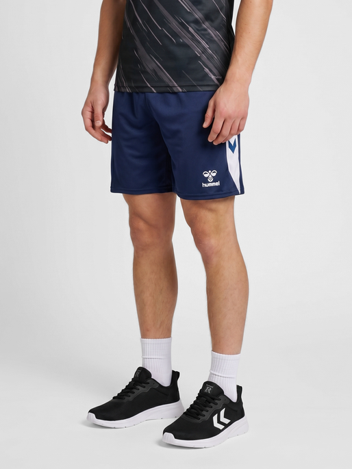 hmlMATCH SHORTS, MARINE/WHITE, model