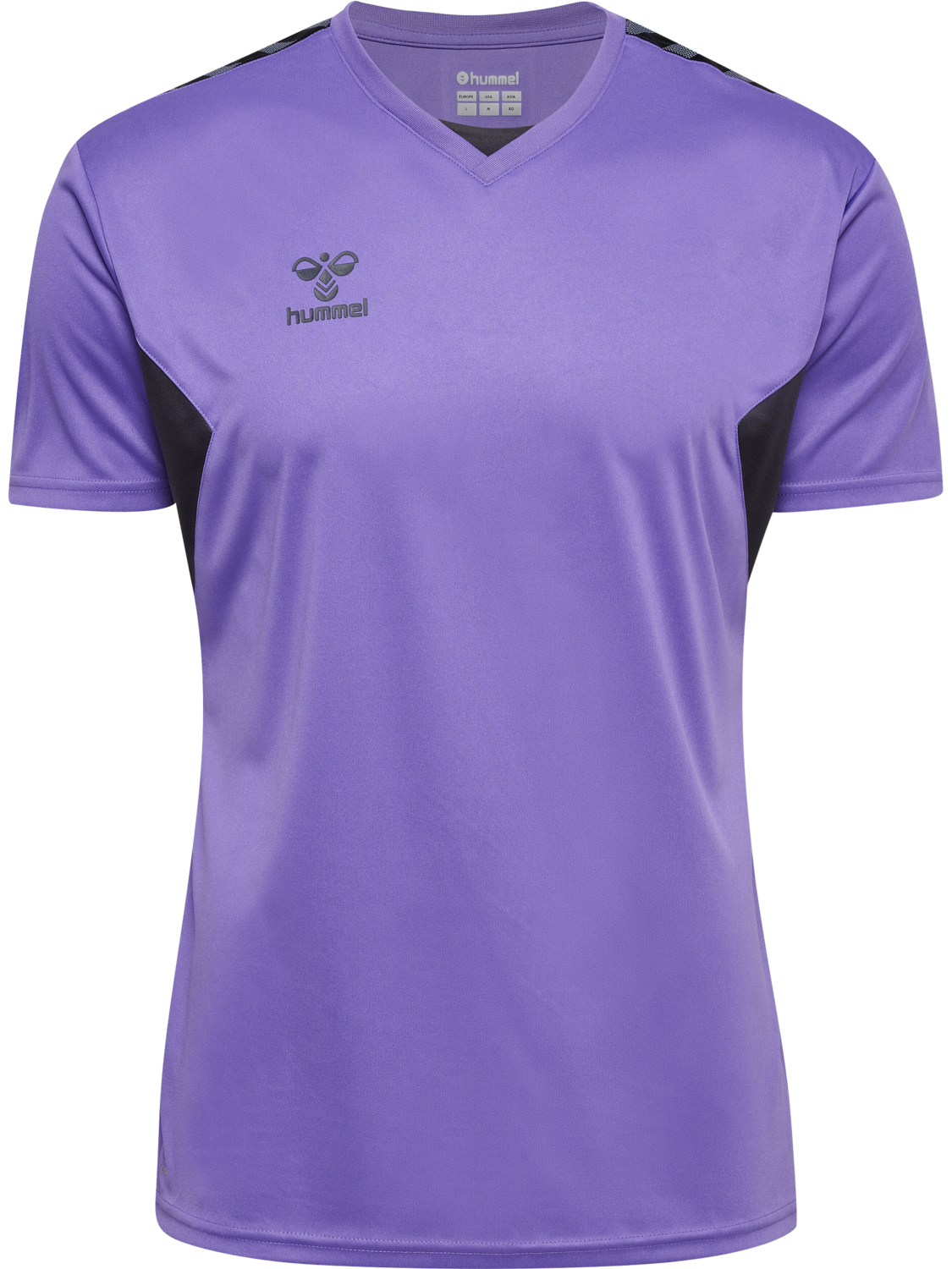 hmlAUTHENTIC PL JERSEY S/S, DAHLIA PURPLE/ASPHALT, packshot