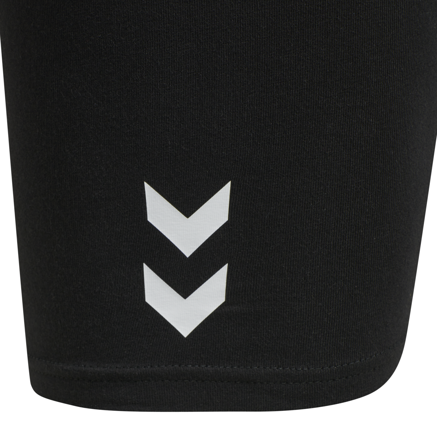 hmlTE MAJA MW COTTON TIGHT SHORTS, BLACK, packshot