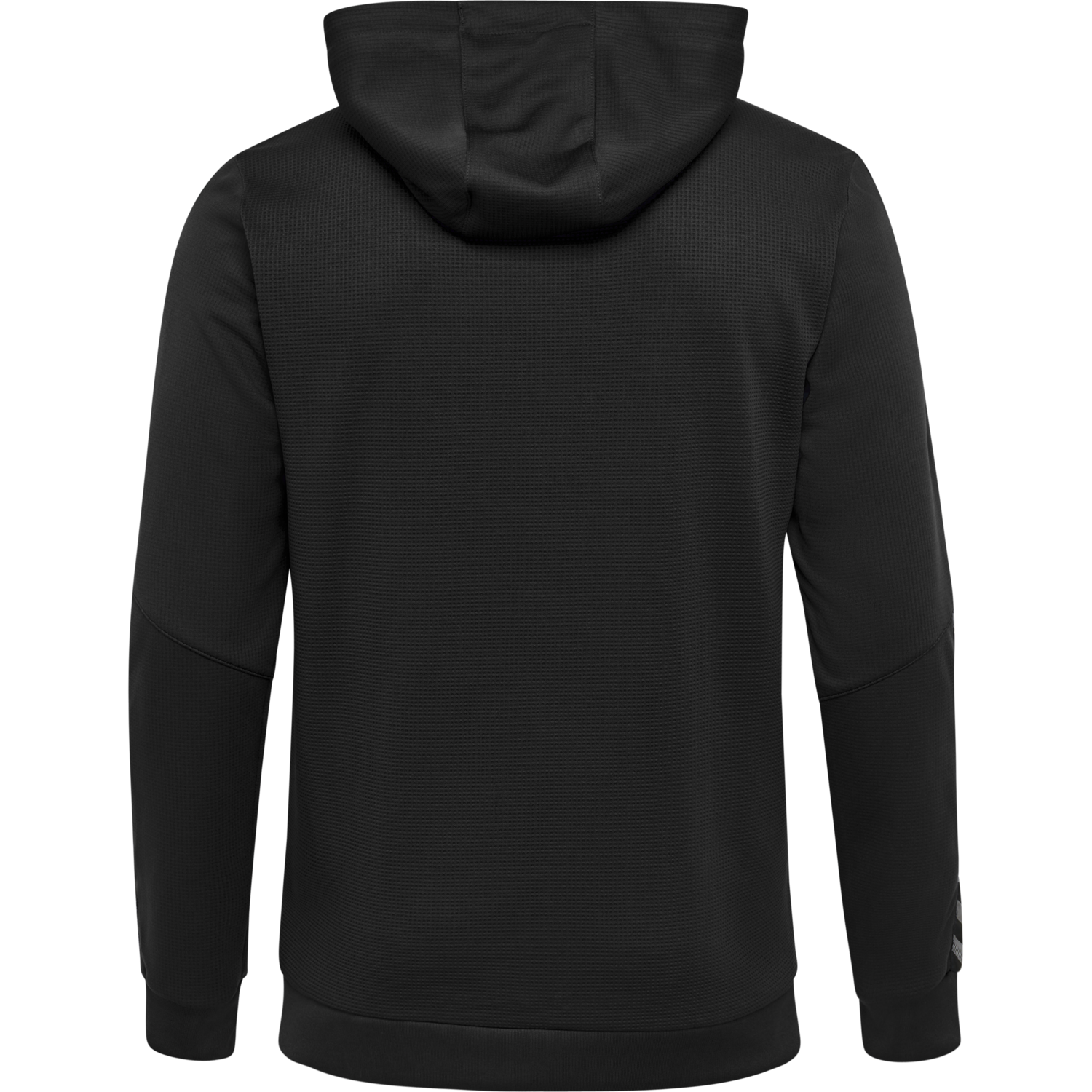 hmlAUTHENTIC KIDS POLY ZIP HOODIE, BLACK/WHITE, packshot