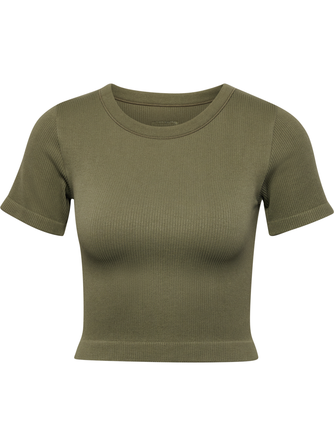 hmlPULSE SEAMLESS RIB W T-SHIRT S/S, DUSTY OLIVE, packshot