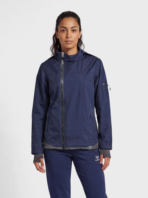 hmlNORTH SHELL JACKET WOMAN, MARINE, model