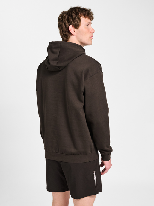 hmlSW GRAPHIC HOODIE, AFTER DARK, model