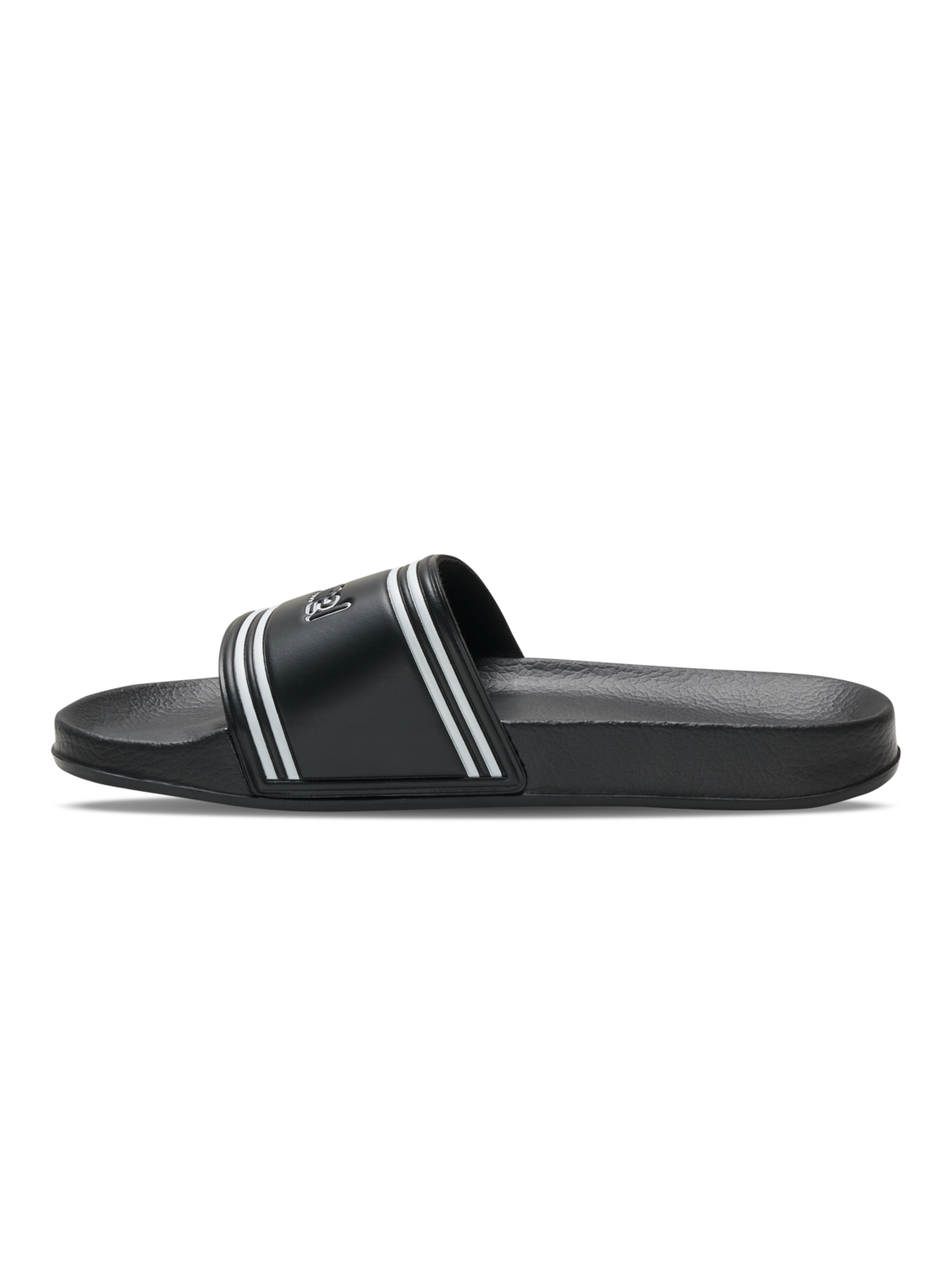 POOL SLIDE RETRO, BLACK/WHITE, packshot