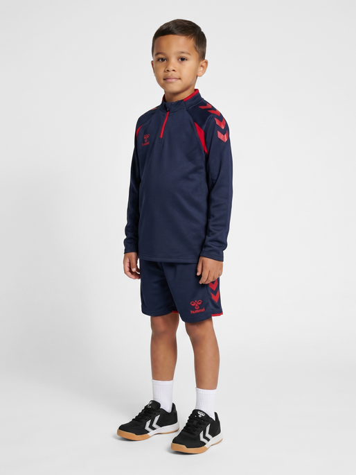 hmlCORE 2.0 HALF ZIP KIDS, MARINE/TRUE RED, model