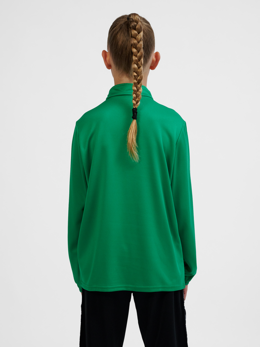 hmlESSENTIAL HALF-ZIP KIDS, JELLY BEAN, model