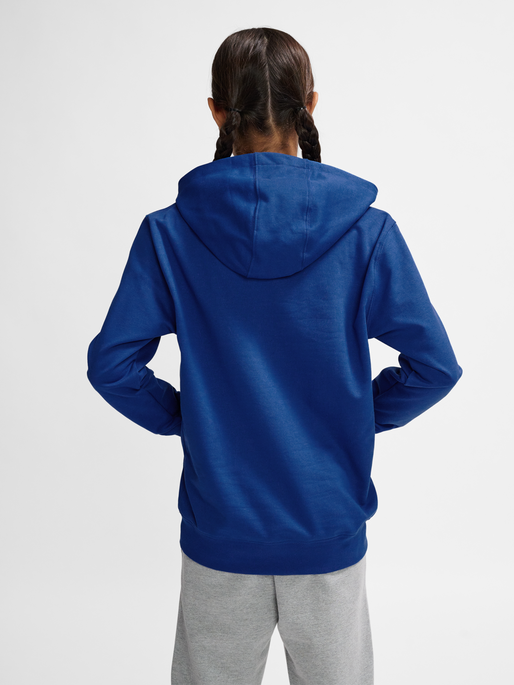 hmlGO 2.0 LOGO HOODIE KIDS, TRUE BLUE, model