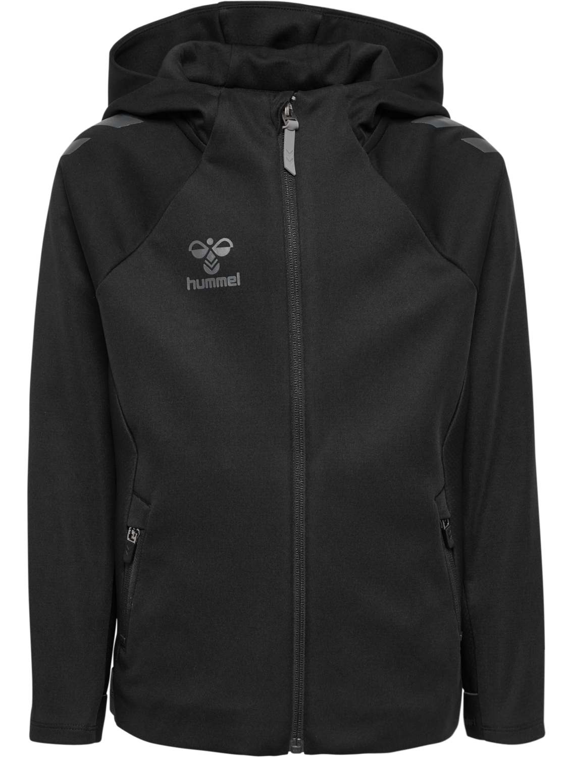 hmlCIMA 2.0 ZIP HOODIE KIDS, BLACK, packshot