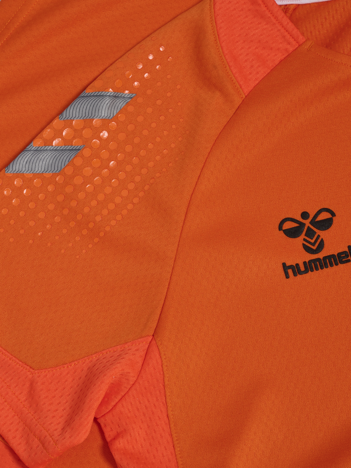 hmlLEAD WOMENS S/S POLY JERSEY, ORANGE TIGER, packshot