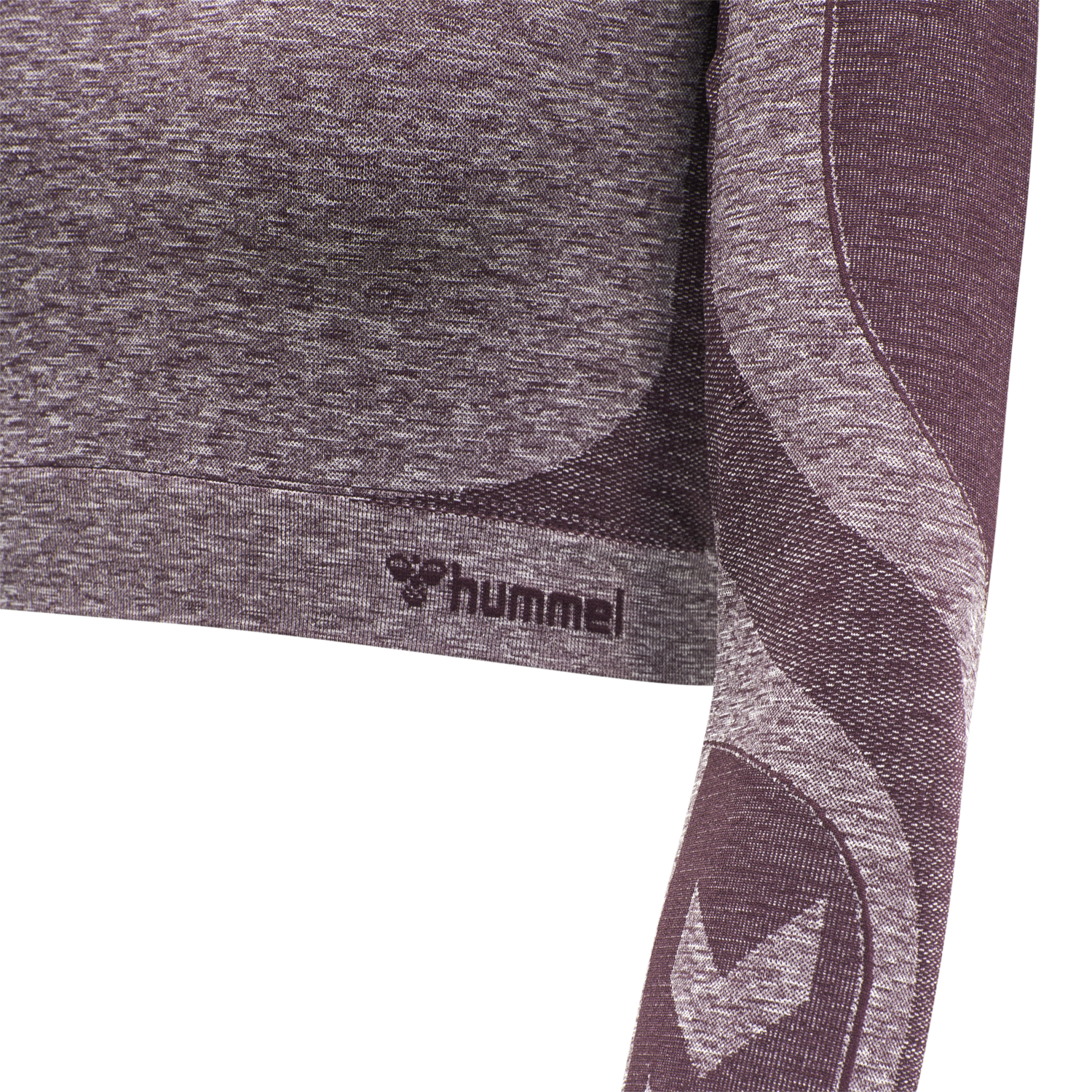 hmlKADY SEAMLESS T-SHIRT L/S, FUDGE MELANGE, packshot