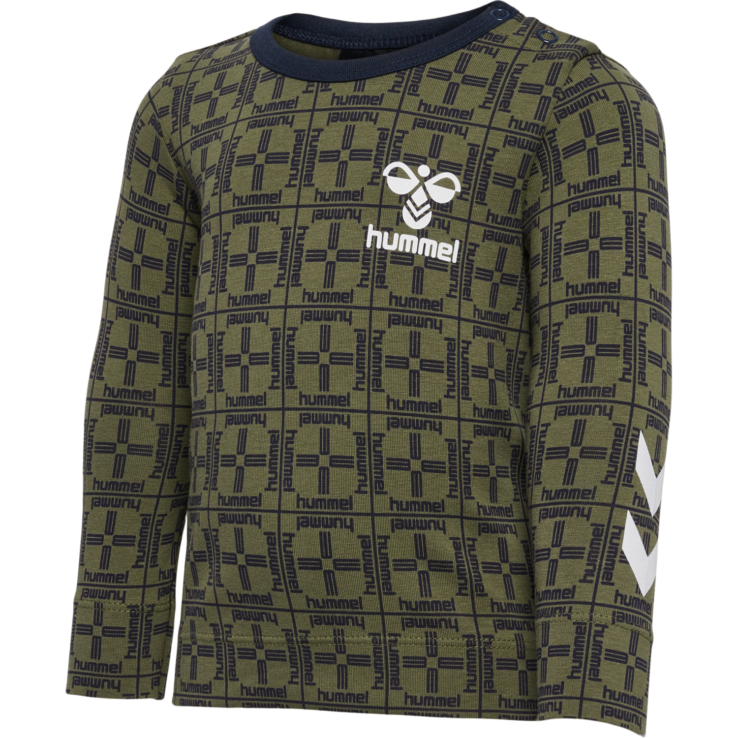 hmlCHECK T-SHIRT L/S, !KALAMATA, packshot