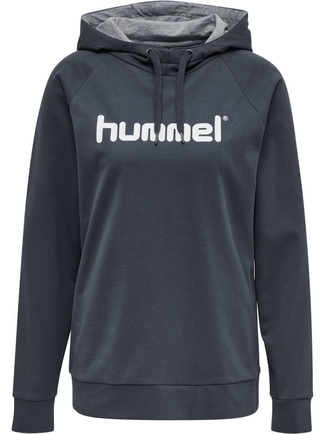 HMLGO COTTON LOGO HOODIE WOMAN, INDIA INK, packshot
