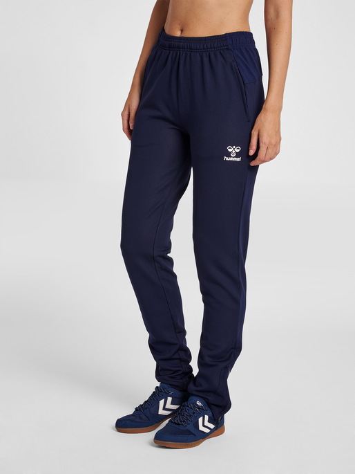 hmlLEAD WOMEN POLY PANTS, MARINE, model