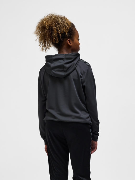 hmlAUTHENTIC PL HOODIE KIDS, ASPHALT, model