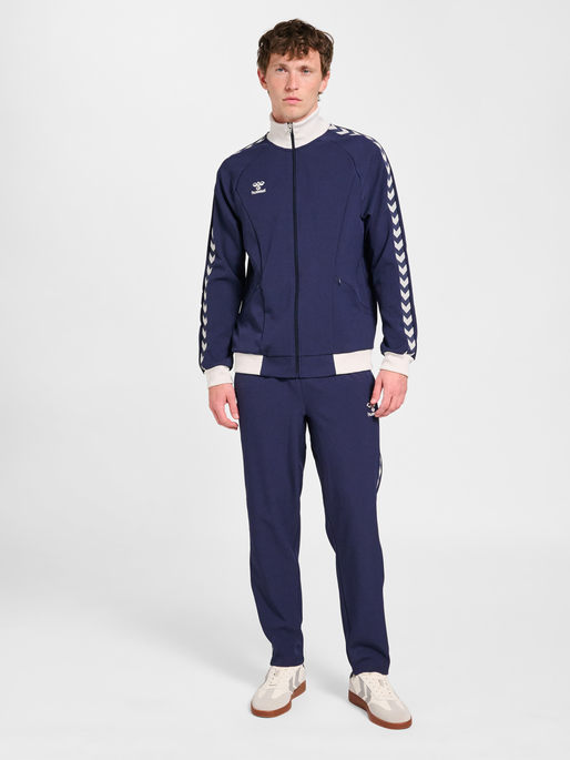 hmlROOT TRACK ZIP JACKET, MARINE, model