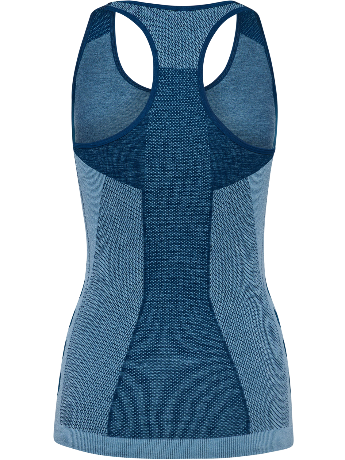 hmlCLEA SEAMLESS TOP, NAVY PEONY/FADED DENIM, packshot