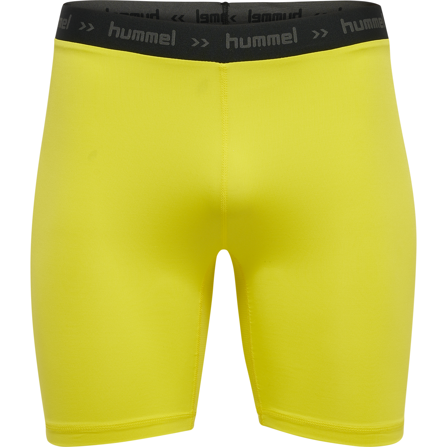 HML FIRST PERFORMANCE TIGHT SHORTS, BLAZING YELLOW, packshot