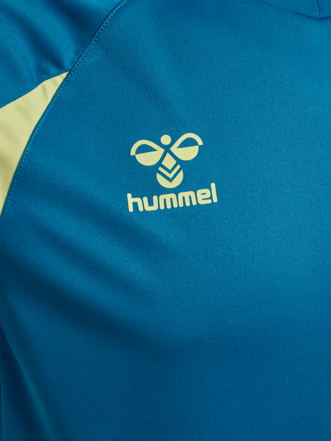 hmlCORE 2.0 JERSEY S/S, CELESTIAL/PALE LIME YELLOW, packshot