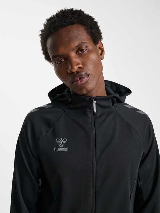 hmlCIMA 2.0 ZIP HOODIE, BLACK, model