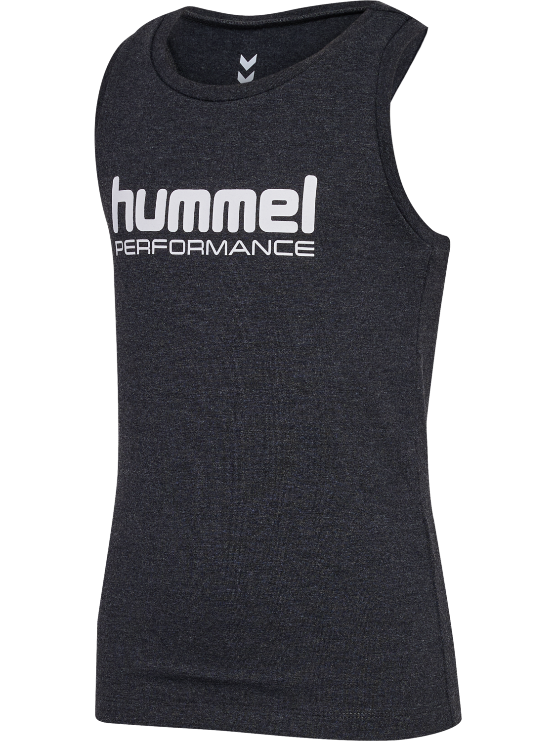 hmlJR TOP, BLACK MELANGE, packshot