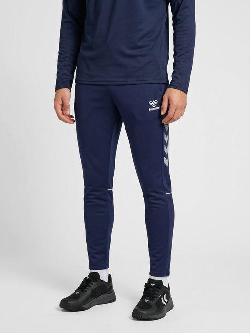 hmlCORE 2.0 TRAINING PANTS, MARINE/WHITE, model