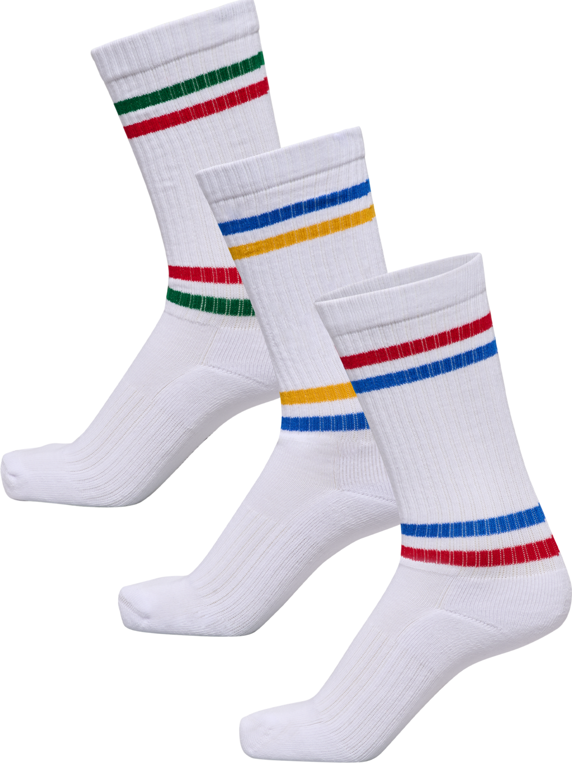 hml3-PACK SOCKS CHEVRON HIGH RETRO, WHITE/BARBADOSCHERRY/EDEN/SKYD, packshot