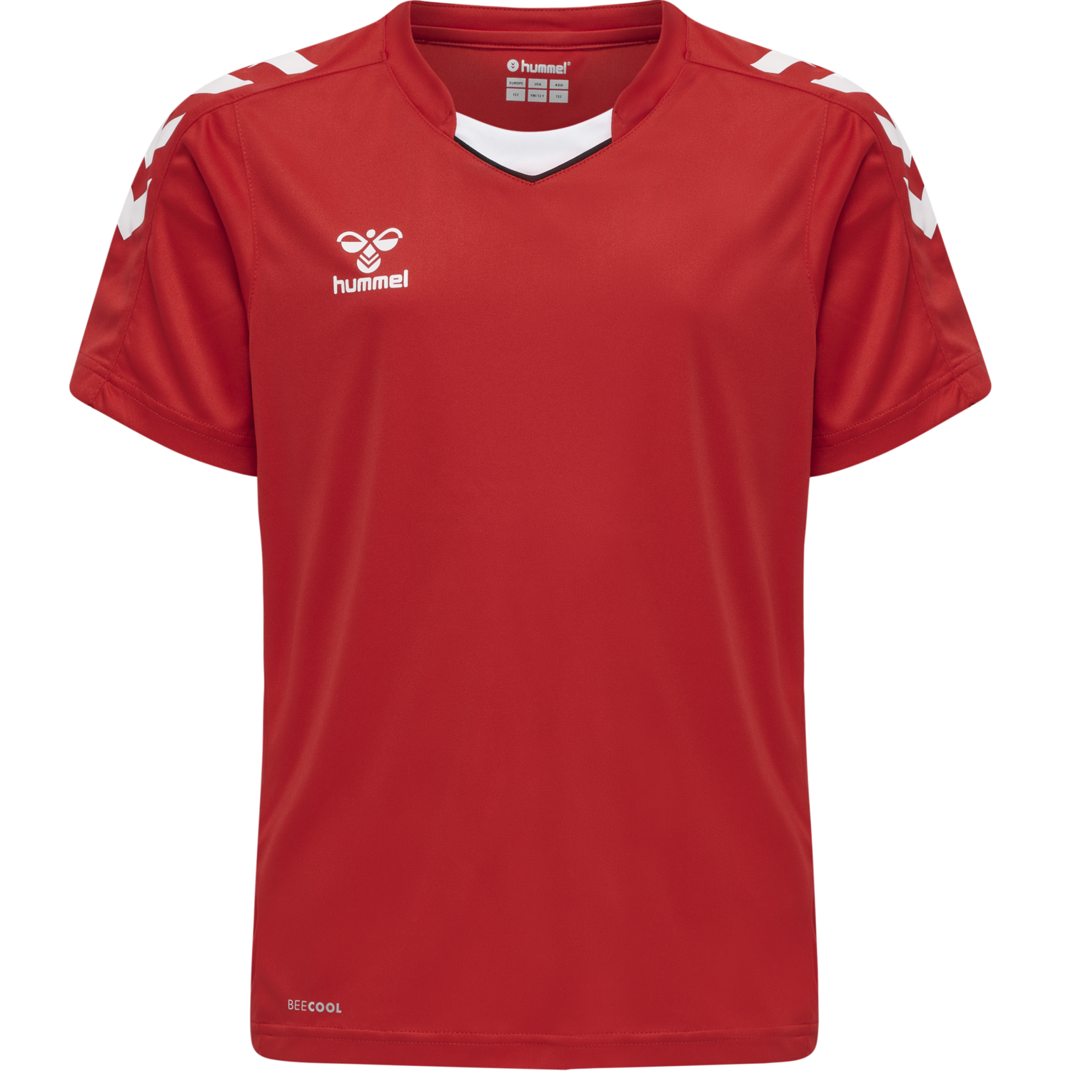 hmlCORE XK POLY JERSEY S/S KIDS, TRUE RED, packshot